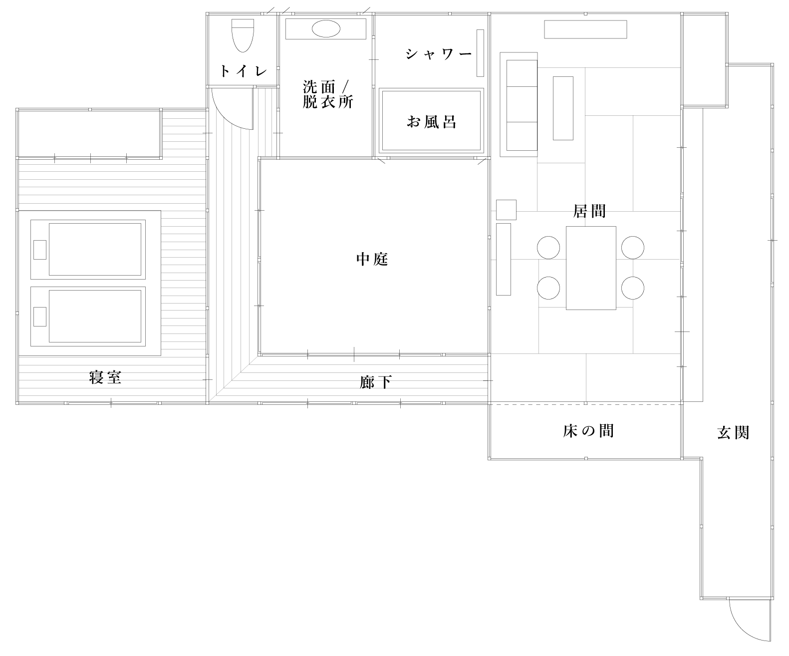 鳥兎庵間取り